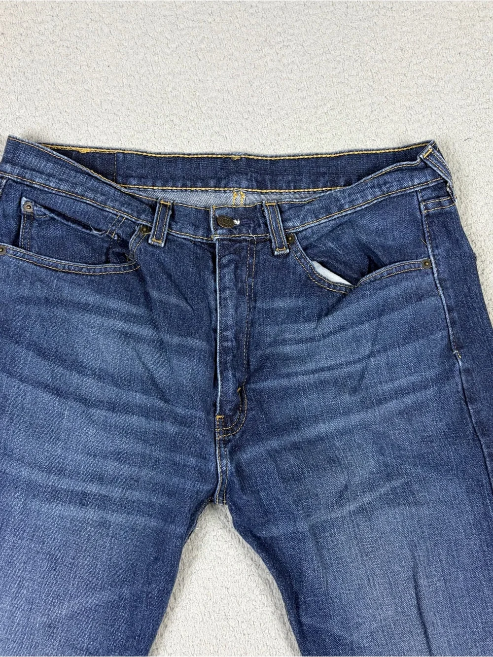 Vintage Levi's 505 Jeans Men's 34x30 Straight Leg Blue Denim Red Tab 1996
